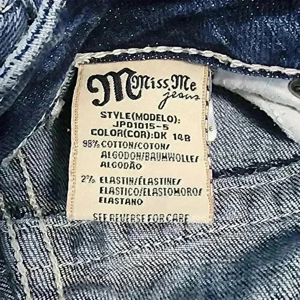 Miss Me Womens Sunny Bootcut Jeans 28x32 JPD1015-5 - Picture 9 of 13